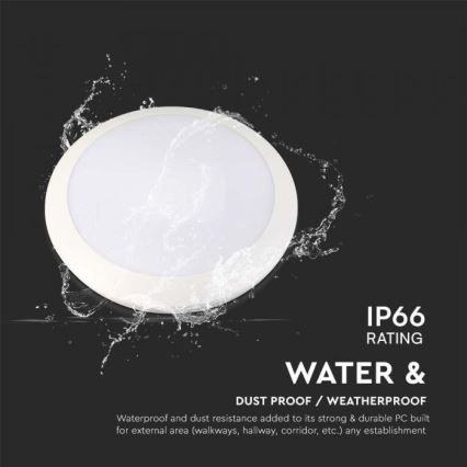 Φωτιστικό μπάνιου με αισθητήρα LED LED/20W/230V 3000/4000/6000K IP66 διάμετρος 30 cm