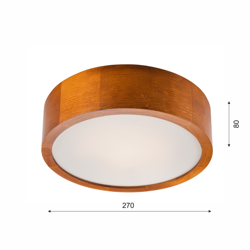 Φωτιστικό οροφής 1xE27/60W/230V πεύκο