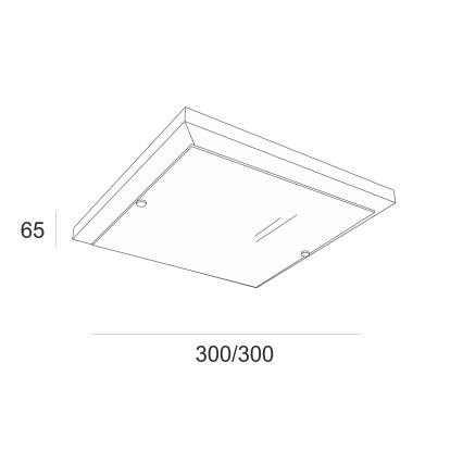 Φωτιστικό οροφής 1xE27/60W/230V πεύκο
