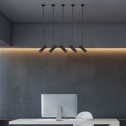 Φωτιστικό οροφής με βραχίονα 1xGU10/35W/230V μαύρο