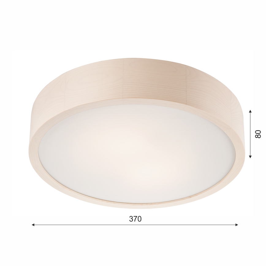 Φωτιστικό οροφής 2xE27/60W/230V πεύκο