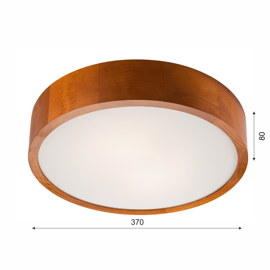 Φωτιστικό οροφής 2xE27/60W/230V πεύκο