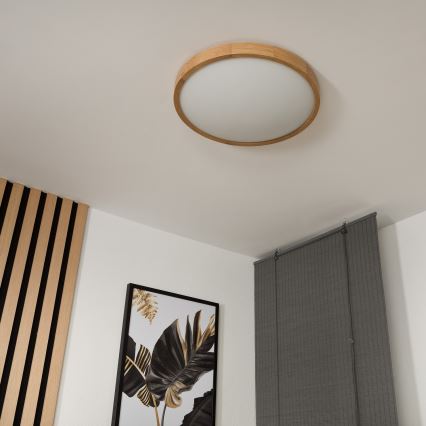 Φωτιστικό οροφής 3xE27/60W/230V δρυς