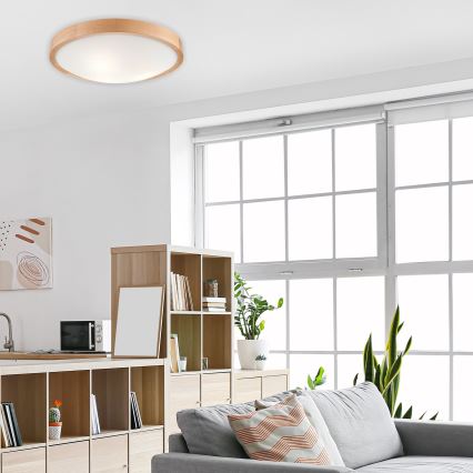 Φωτιστικό οροφής 3xE27/60W/230V δρυς