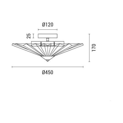 Φωτιστικό οροφής 5xE14/15W/230V λευκό