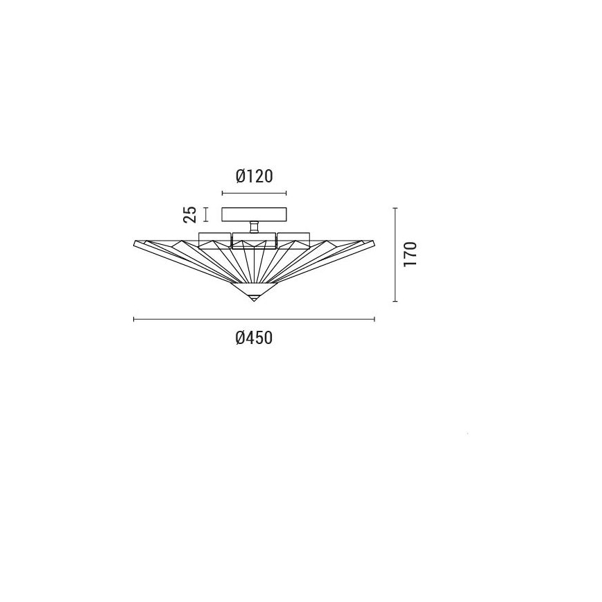 Φωτιστικό οροφής 5xE14/15W/230V λευκό