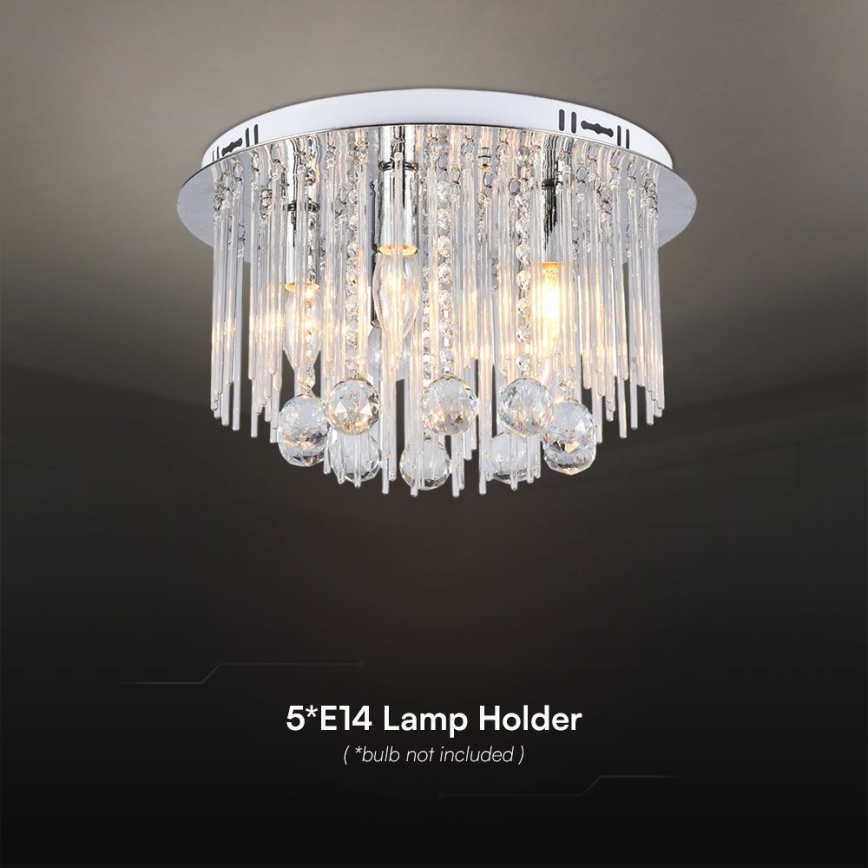 Φωτιστικό οροφής 5xE14/40W/230V διάμετρος 40 cm