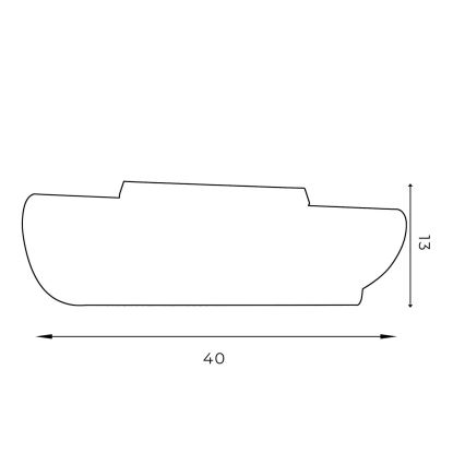 Φωτιστικό οροφής BARBOS 2xG9/8W/230V μαύρο