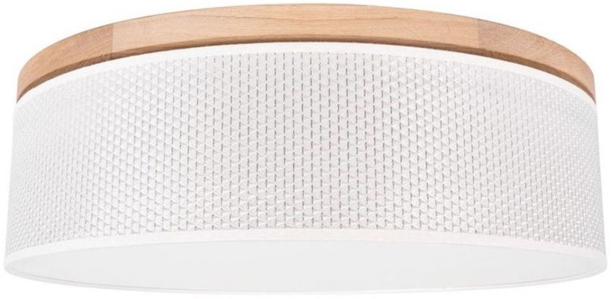 Φωτιστικό οροφής BENITA 2xE27/25W/230V διάμετρος 48 cm κρεμ/δρυς