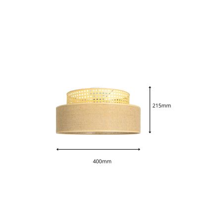Φωτιστικό οροφής BOHO 1xE27/60W/230V rattan