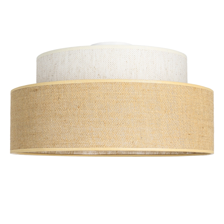 Φωτιστικό οροφής BOHO 1xE27/60W/230V διάμετρος 40 cm κρεμ/μπεζ