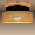 Φωτιστικό οροφής BOHO 1xE27/60W/230V διάμετρος 40 cm μαύρο/μπεζ
