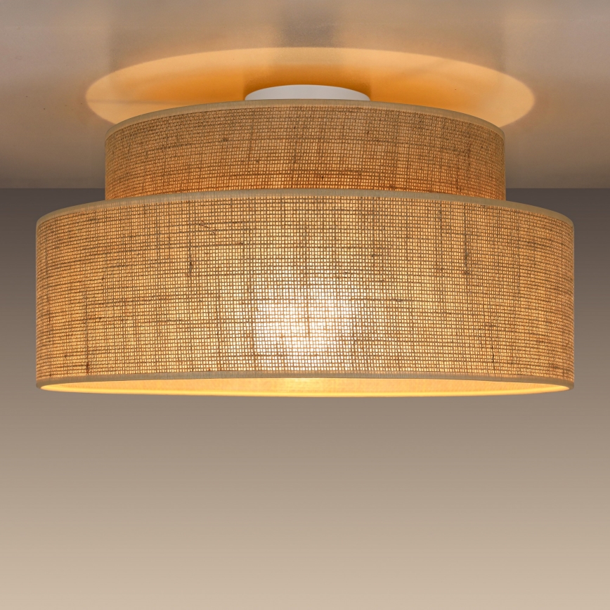 Φωτιστικό οροφής BOHO 1xE27/60W/230V διάμετρος 40 cm μπεζ