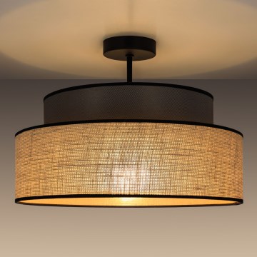 Φωτιστικό οροφής BOHO 1xE27/60W/230V καφέ/μπεζ