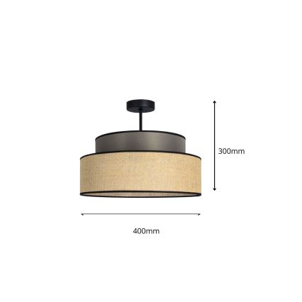 Φωτιστικό οροφής BOHO 1xE27/60W/230V καφέ/μπεζ