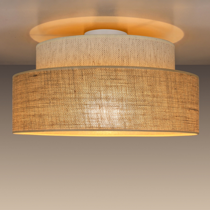 Φωτιστικό οροφής BOHO 1xE27/60W/230V κρεμ/μπεζ