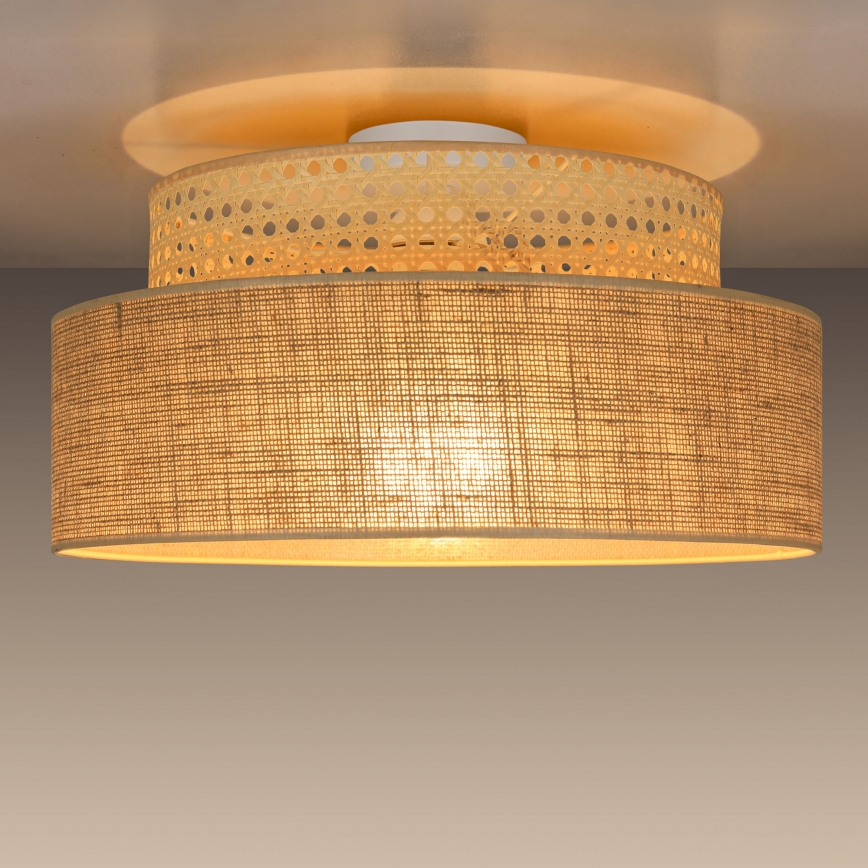 Φωτιστικό οροφής BOHO 1xE27/60W/230V μπεζ