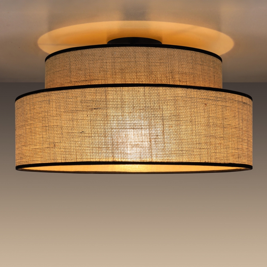 Φωτιστικό οροφής BOHO 1xE27/60W/230V μπεζ