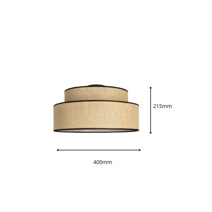 Φωτιστικό οροφής BOHO 1xE27/60W/230V μπεζ