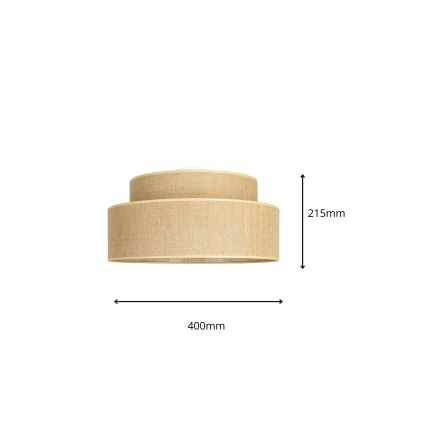 Φωτιστικό οροφής BOHO 1xE27/60W/230V μπεζ
