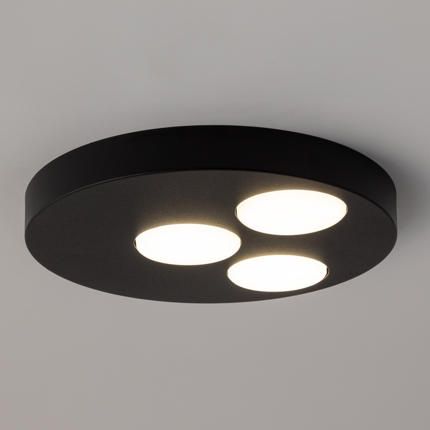 Φωτιστικό οροφής BROS 3xGX53/12W/230V μαύρο