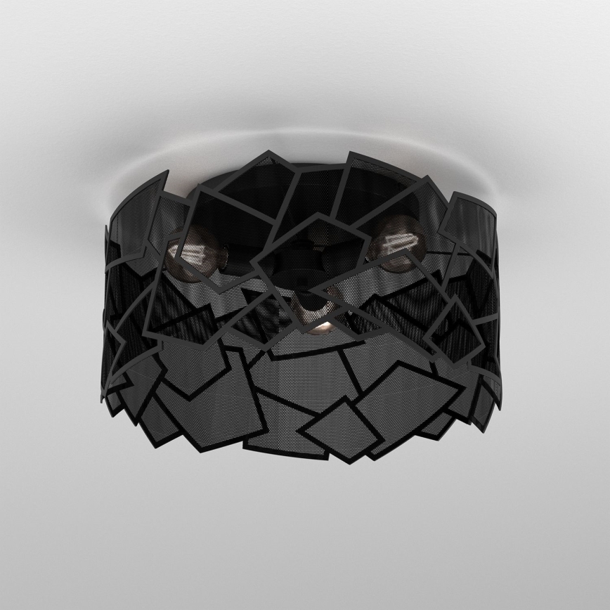 Φωτιστικό οροφής CAMO 3xE27/15W/230V μαύρο