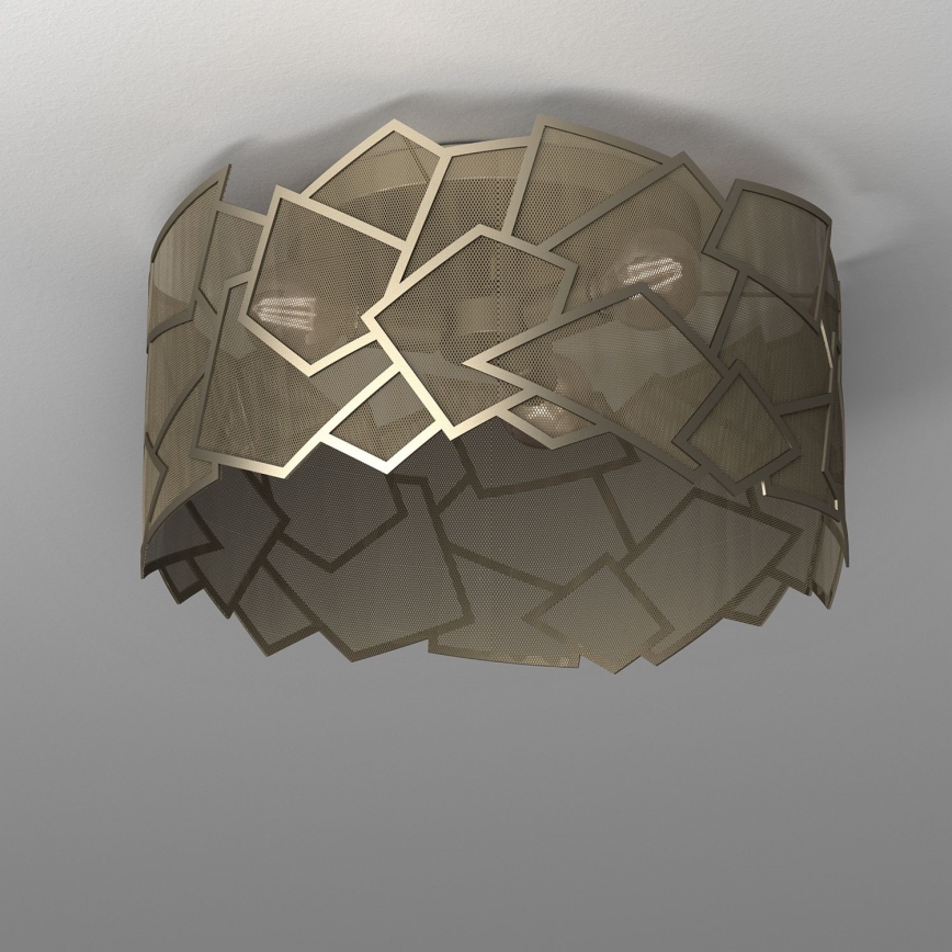 Φωτιστικό οροφής CAMO 3xE27/15W/230V χρυσό