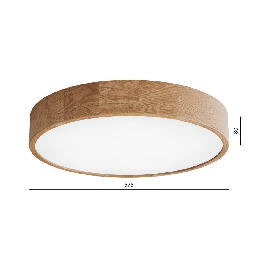 Φωτιστικό οροφής CLEO 5xE27/24W/230V διάμετρος 57,5 cm δρυς