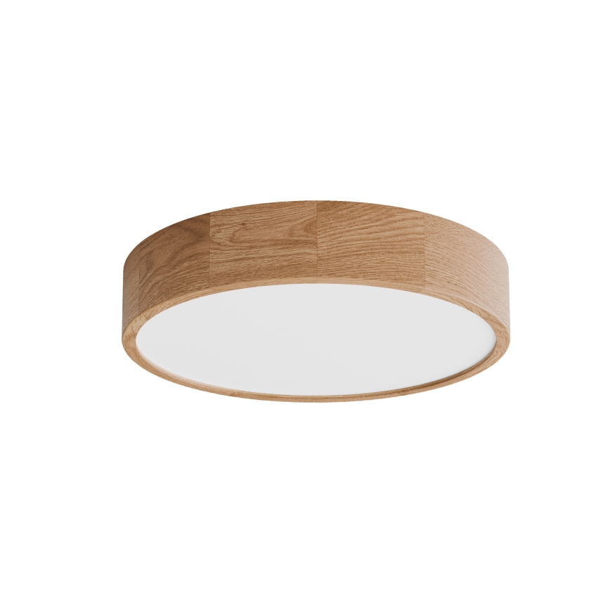Φωτιστικό οροφής CLEO με αισθητήρα, 4xE27/24W/230V, Ø 47,5 cm, φινίρισμα δρυός