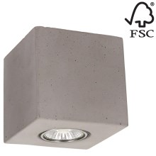 Φωτιστικό οροφής CONCRETEDREAM 1xGU10/6W/230V τσιμέντο - Πιστοποίηση FSC