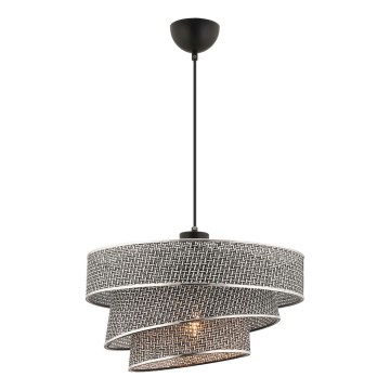 Φωτιστικό οροφής COUPER 1xE27/60W/230V γκρί/γυαλισμένο χρώμιο