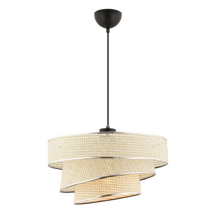 Φωτιστικό οροφής COUPER 1xE27/60W/230V κρεμ/γυαλισμένο χρώμιο