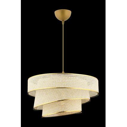 Φωτιστικό οροφής COUPER 1xE27/60W/230V κρεμ/χρυσό