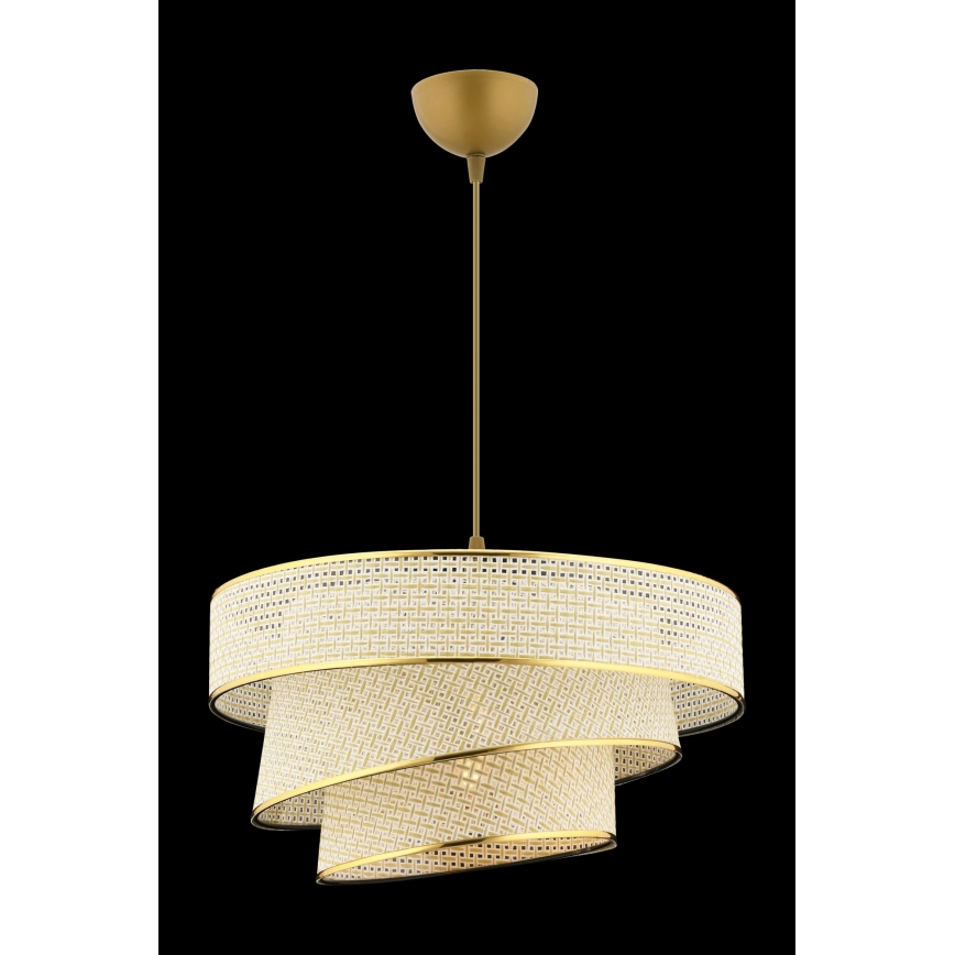 Φωτιστικό οροφής COUPER 1xE27/60W/230V κρεμ/χρυσό