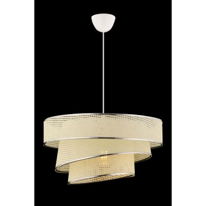 Φωτιστικό οροφής COUPER 1xE27/60W/230V λευκό/γυαλιστερό χρώμιο