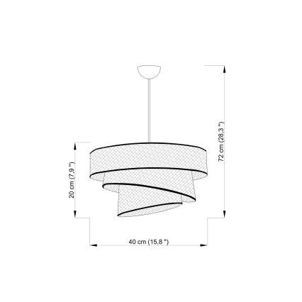 Φωτιστικό οροφής COUPER 1xE27/60W/230V λευκό/γυαλιστερό χρώμιο