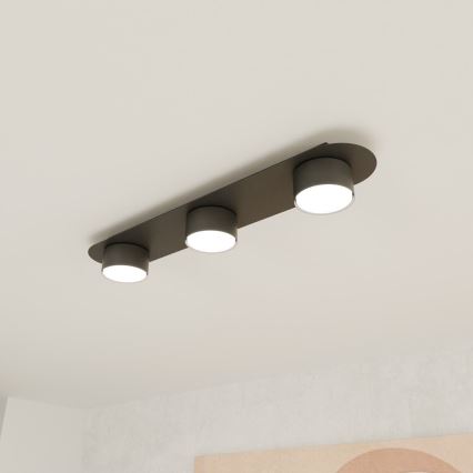 Φωτιστικό οροφής DIAZ 3xGX53/12W/230V μαύρο