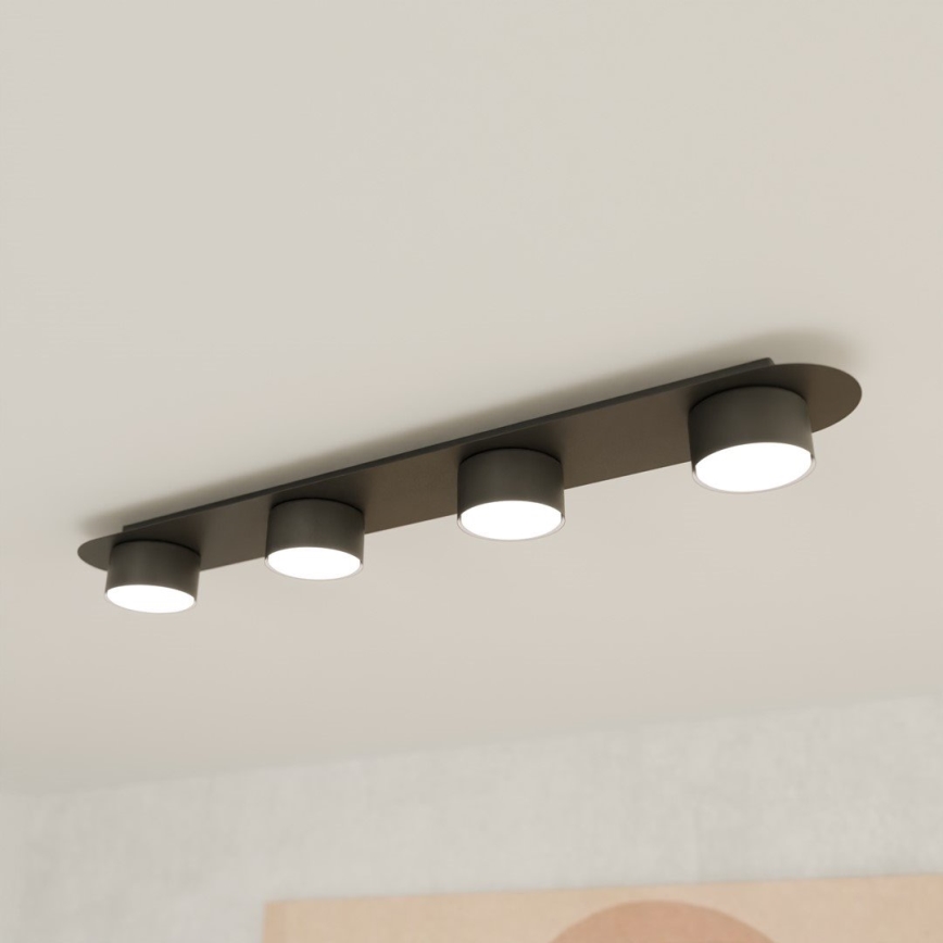 Φωτιστικό οροφής DIAZ 4xGX53/12W/230V μαύρο