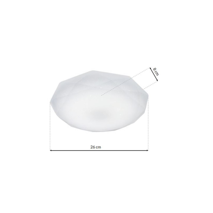 Φωτιστικό οροφής dimmer LED HEX LED/12W/230V