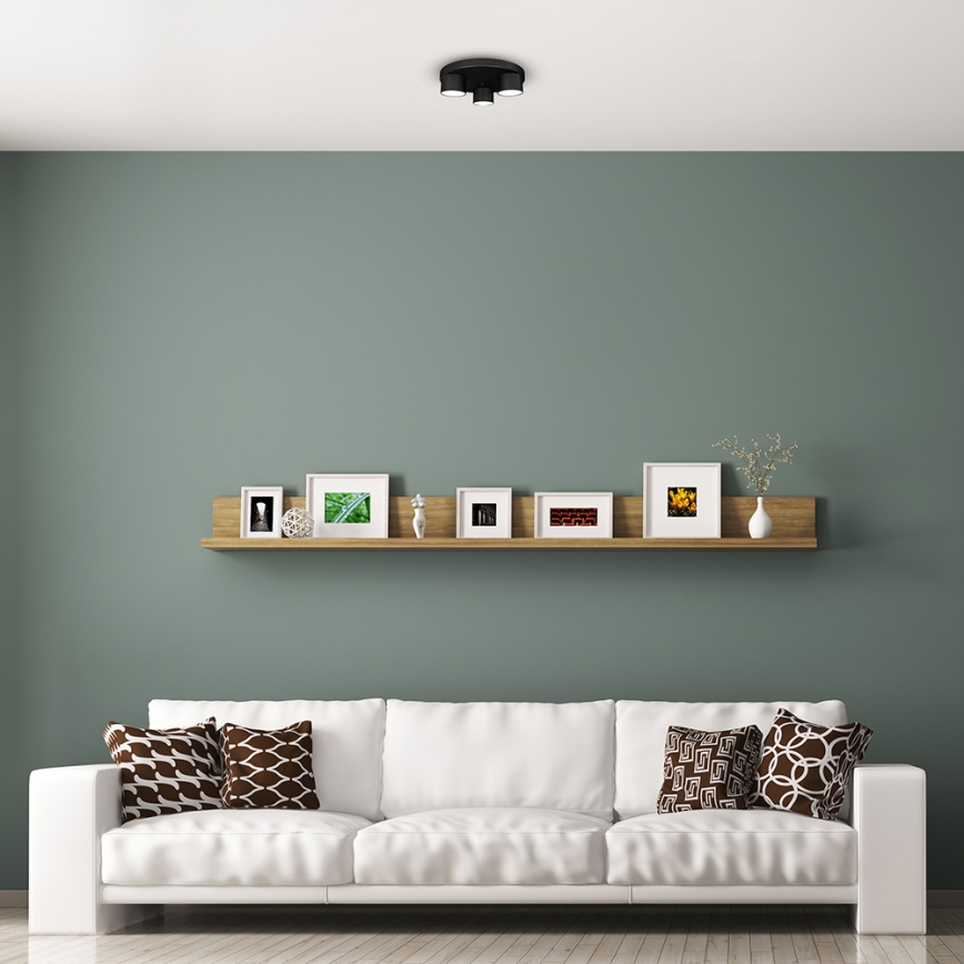 Φωτιστικό οροφής DIXIE 3xGX53/11W/230V μαύρο
