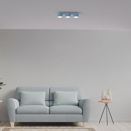 Φωτιστικό οροφής DIXIE 3xGX53/11W/230V μπλε