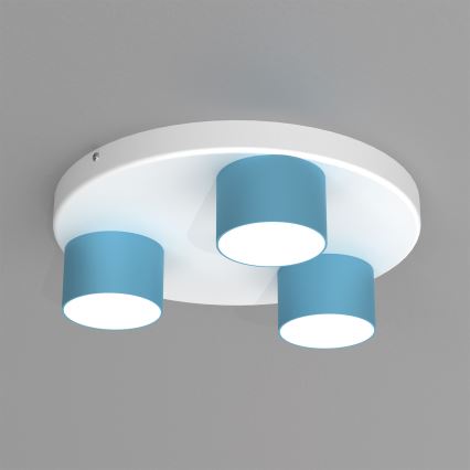 Φωτιστικό οροφής DIXIE 3xGX53/11W/230V μπλε