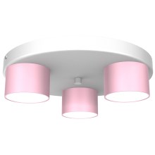 Φωτιστικό οροφής DIXIE 3xGX53/11W/230V ροζ