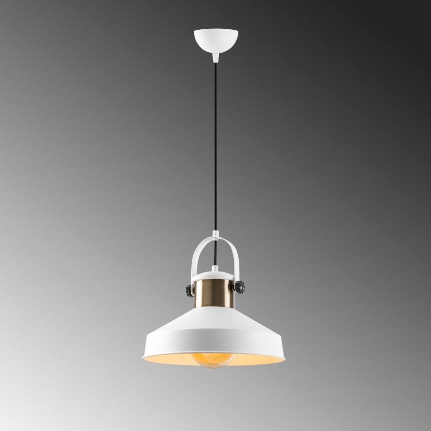 Φωτιστικό οροφής DODO 1xE27/40W/230V λευκό/χάλκινο