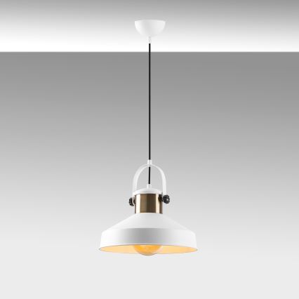 Φωτιστικό οροφής DODO 1xE27/40W/230V λευκό/χάλκινο