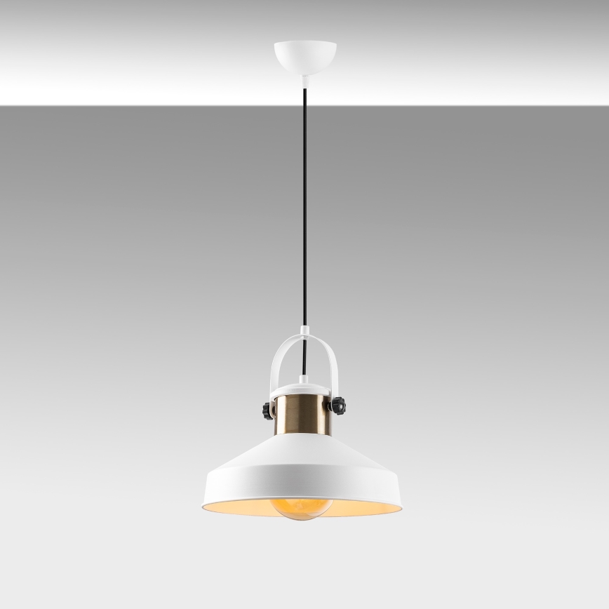 Φωτιστικό οροφής DODO 1xE27/40W/230V λευκό/χάλκινο