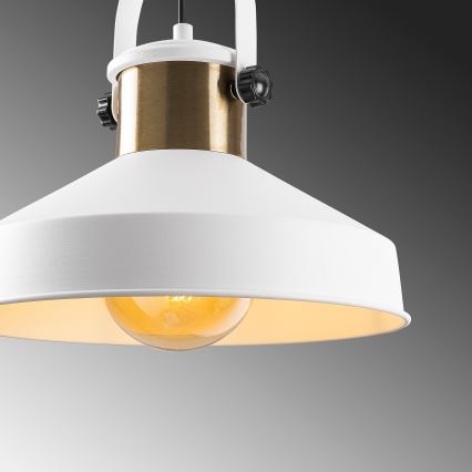 Φωτιστικό οροφής DODO 1xE27/40W/230V λευκό/χάλκινο
