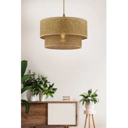 Φωτιστικό οροφής ECHO 1xE27/60W/230V καφέ