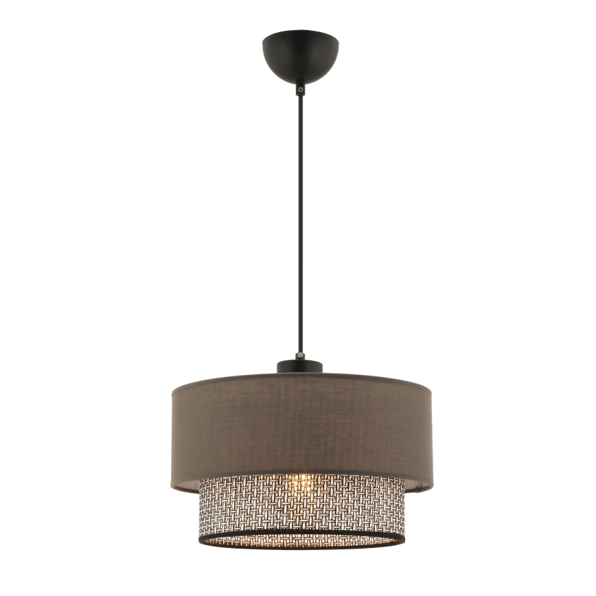Φωτιστικό οροφής ECHO 1xE27/60W/230V καφέ/γκρι