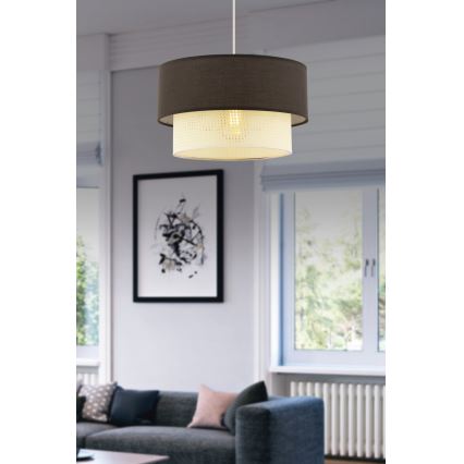 Φωτιστικό οροφής ECHO 1xE27/60W/230V καφέ/κρέμα